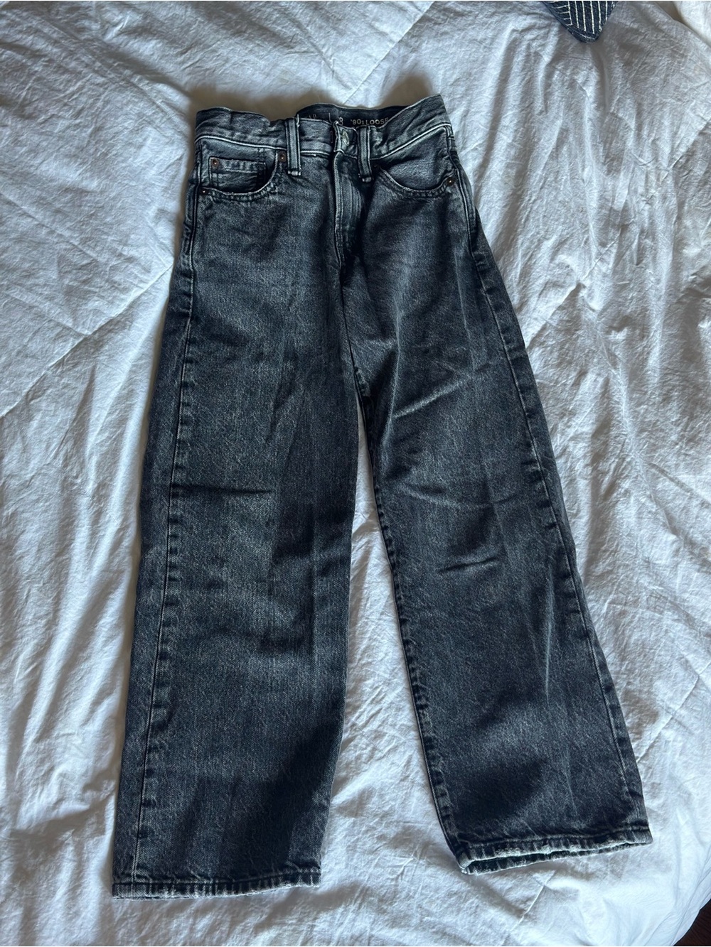GAP Kids 90s Loose Black Washed Jeans